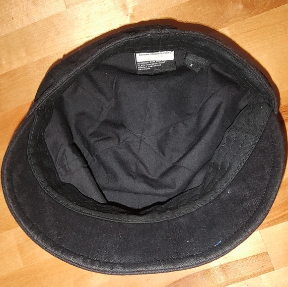 Harley Davidson Ladies Black Cotton Small Brimmed Hat with Embellished Eagle EUC - Picture 10 of 11